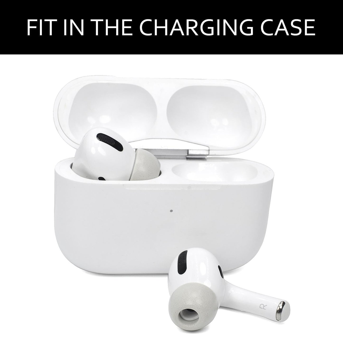 2-Pack Memory Foam Ear Tips For Tws Airpods Pro - Black Small-1915197969896968196