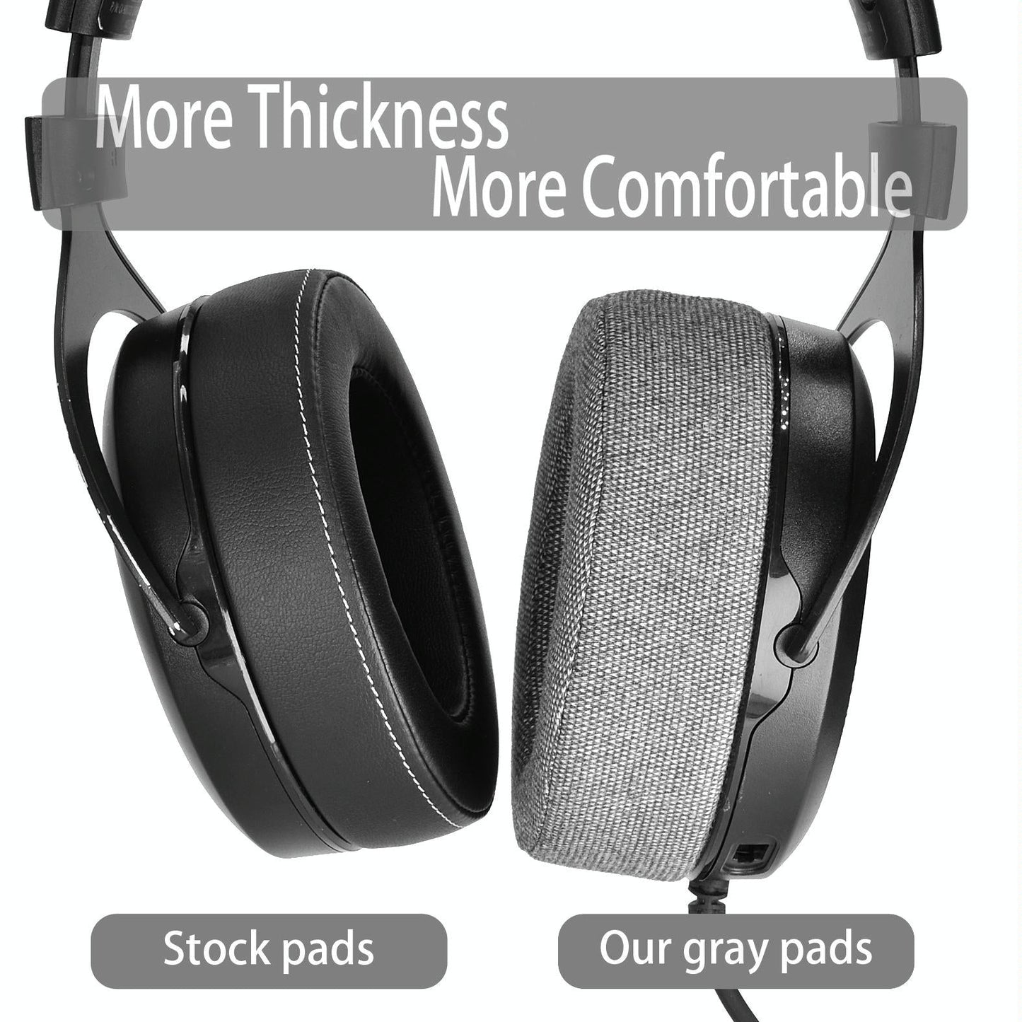 2-Pack Grey Linen Earpads For Corsair Pro Headsets-1915196920746348549