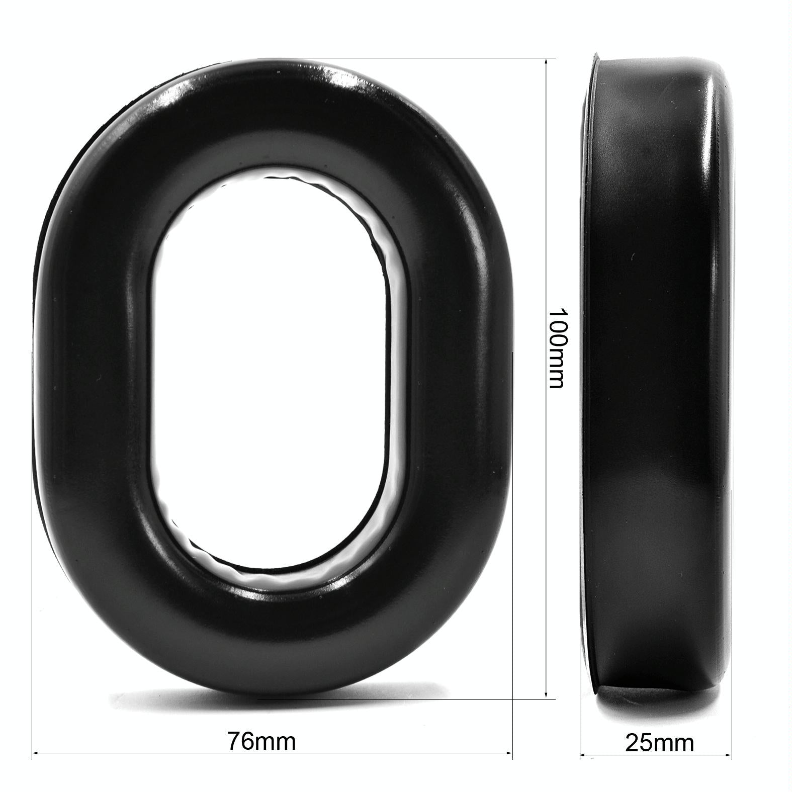 2-Pack Foam Headphone Covers For David Clark H10 - Black Gel-1964932186398396418