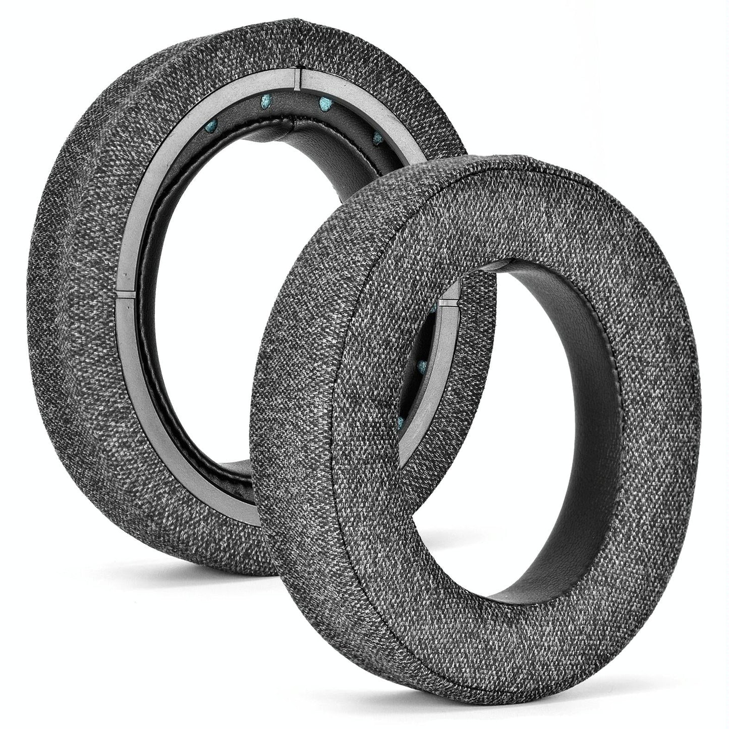 2-Pack Earpads For Corsair Hs Pro Series - Gray Linen & Leather-1915196942636421126