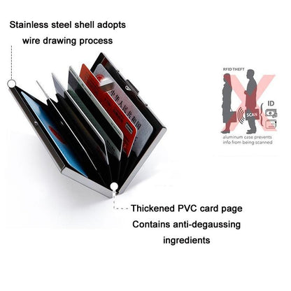 Anti-Degaussing Stainless Steel Card Box-1915196910885539844