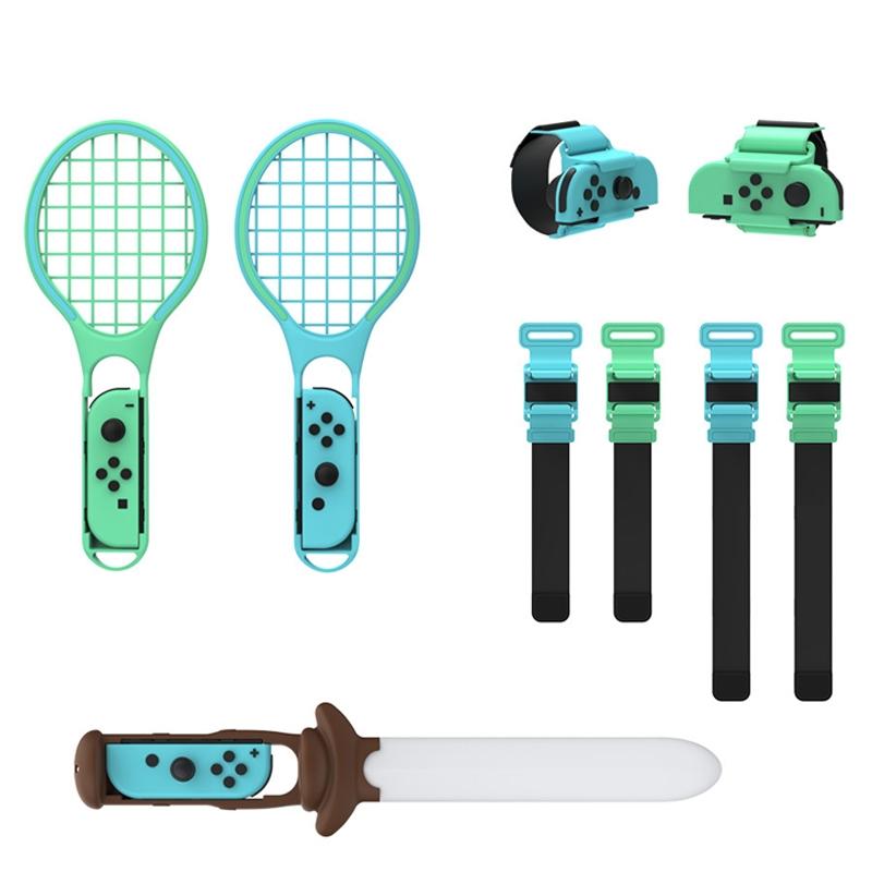 7-In-1 Sports Set For Nintendo Switch Lightsaber Leg Strap Tennis Racket Wrist Strap-1915197586340450310