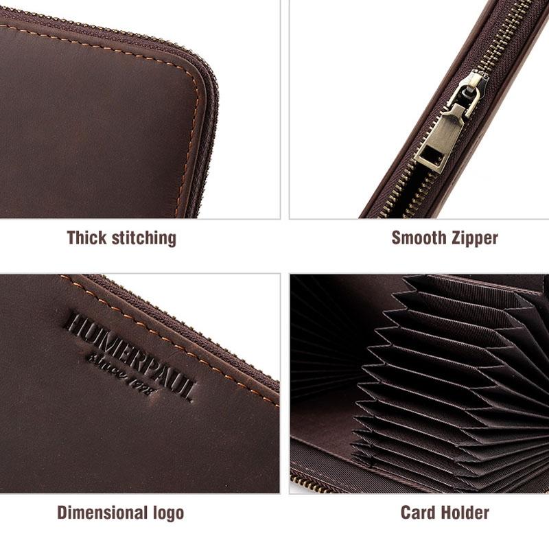 Men Retro Long Wallet With Rfid Protection-1915196879021412356