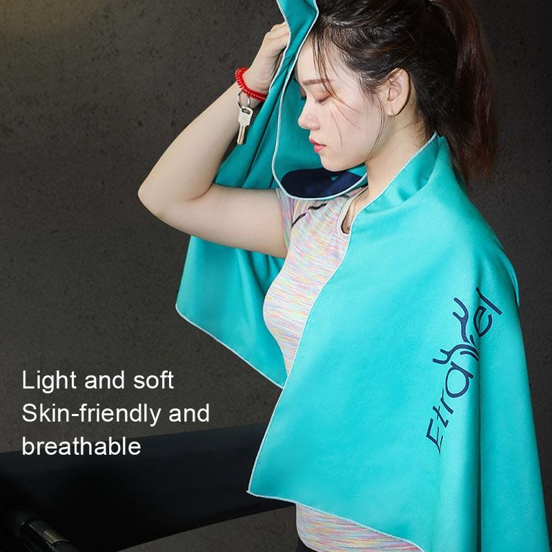 Double-Sided Quick-Drying Fleece Bath Towel - Small Red-1915198106589335557