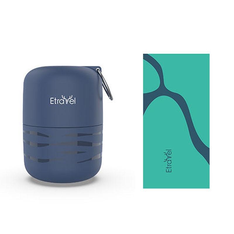 Double-Sided Fleece Bath Towel - Quick-Drying Small Navy-1915197963089612800