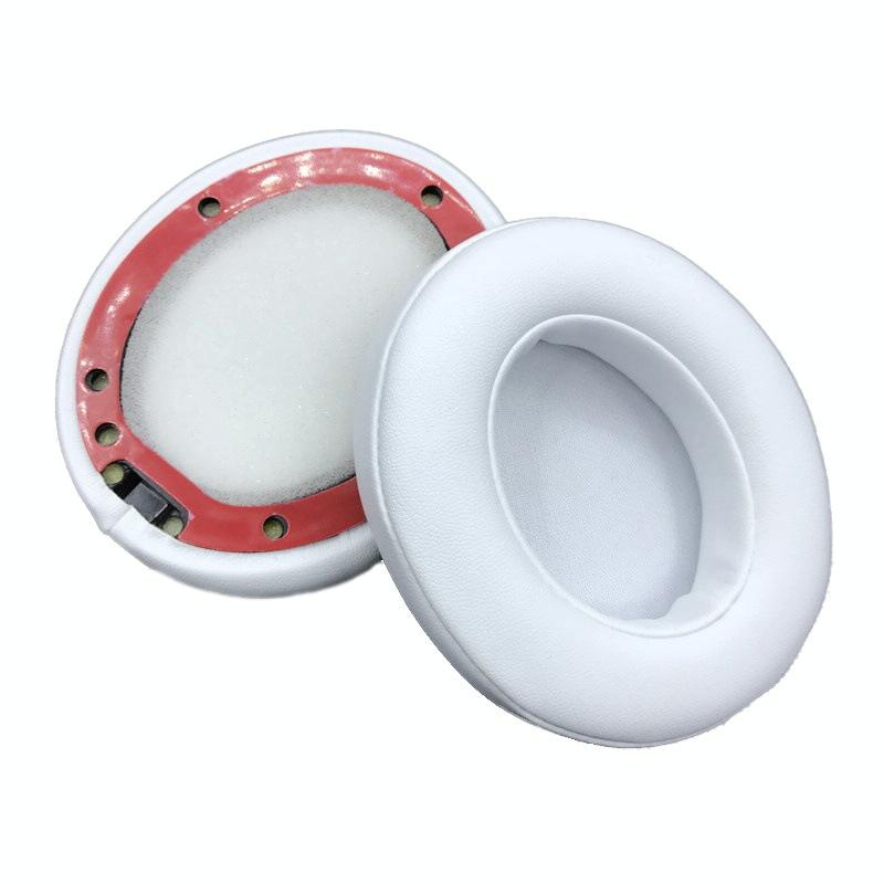 2-Pack Soft Leather Headphone Covers For Beats Studio 2 / 3 - White-1915198130593337344