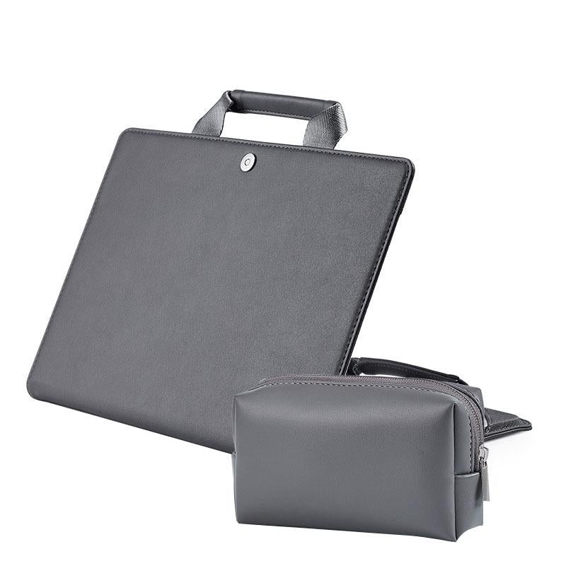 15.4 Inch Laptop Bag & Power Bag - Protective Tote For Macbook Pro - Dark Gray-1915197179870449670