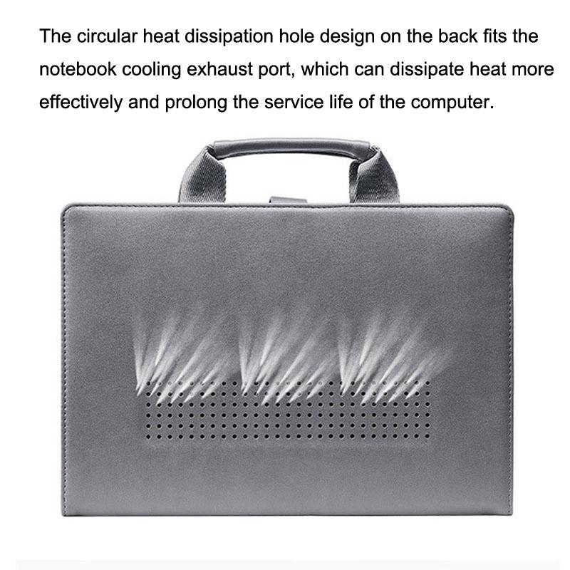 15.4 Inch Laptop Bag & Power Bag - Protective Tote For Macbook Pro - Dark Gray-1915197179870449668