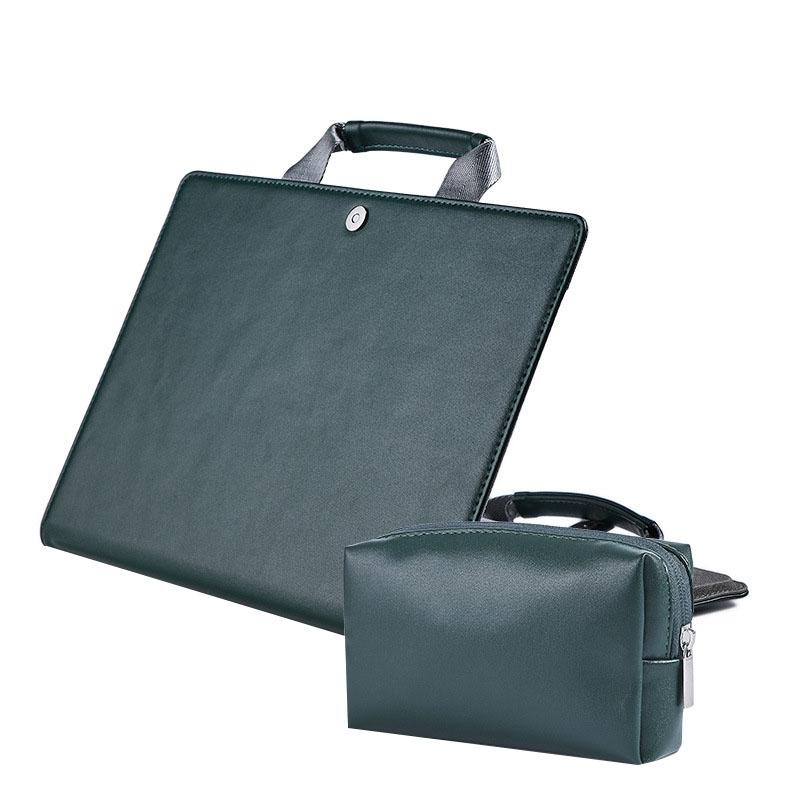 15.4 Inch Laptop Bag & Power Tote - Protective Case In Ink Green-1915198403239874560