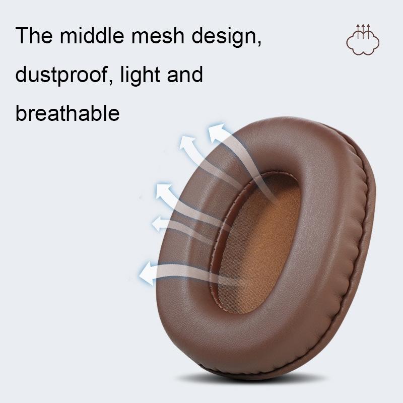 2-Pack Headset Earmuffs For Sony Mdr-7506 / V6 / 900St - Brown-1964932261895868420