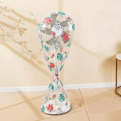Waterproof Dustproof Fan Cover - Little Dinosaur Design-1915197996174282758