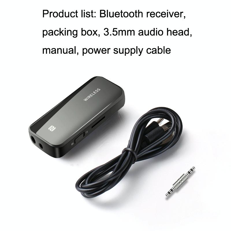 2-In-1 Bluetooth 5.1 Receiver With Nfc For Car Aux-1915198436861415426
