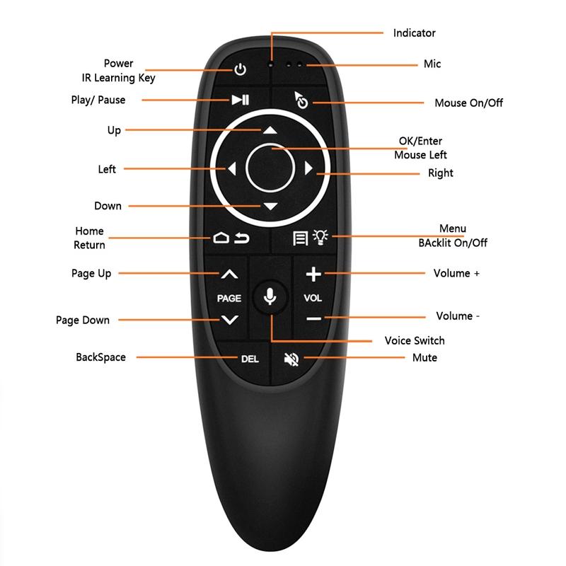 Smart Learning Voice Remote Control - G10 No Gyroscope-1915198337234112515