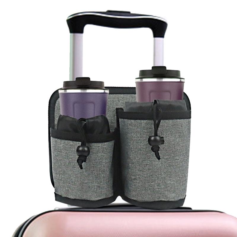 Travel Cup Holder For Luggage - Gray-1915196897128222720