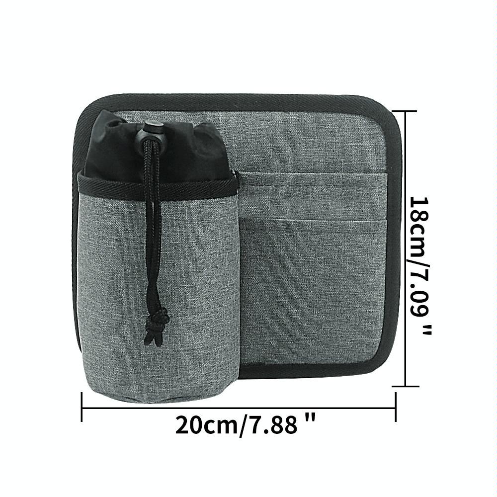 Portable Luggage Bag With Cup Holder - Gray-1915197145401659393
