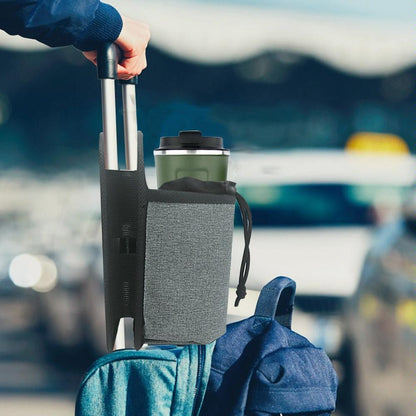 Portable Luggage Bag With Cup Holder - Gray-1915197145401659397