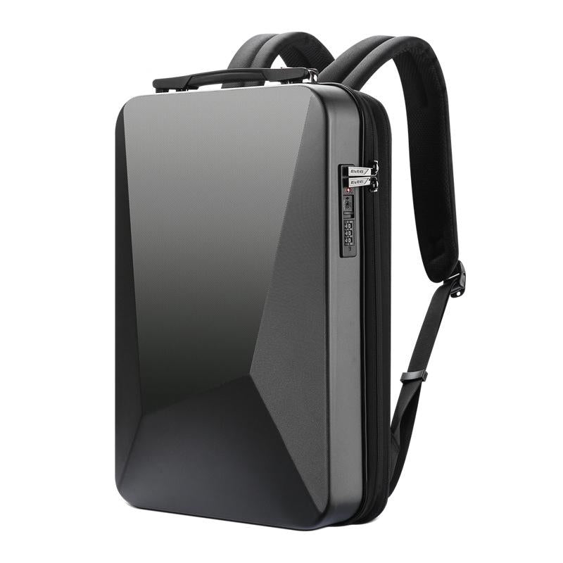 Waterproof Expandable Backpack With Usb Charging - Black Password Protected-1915197818411290624
