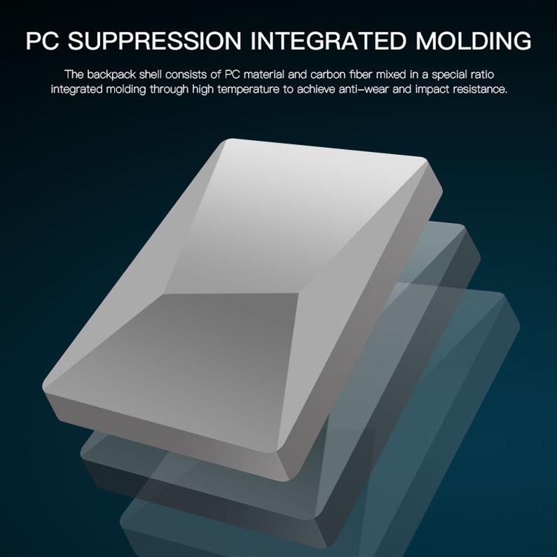 Waterproof Expandable Backpack With Usb Charging - Black Password Protected-1915197818411290628