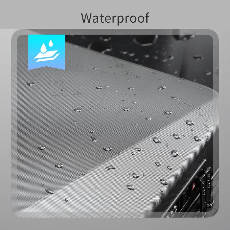 Waterproof Expandable Backpack With Usb Charging - Black Password Protected-1915197818411290629