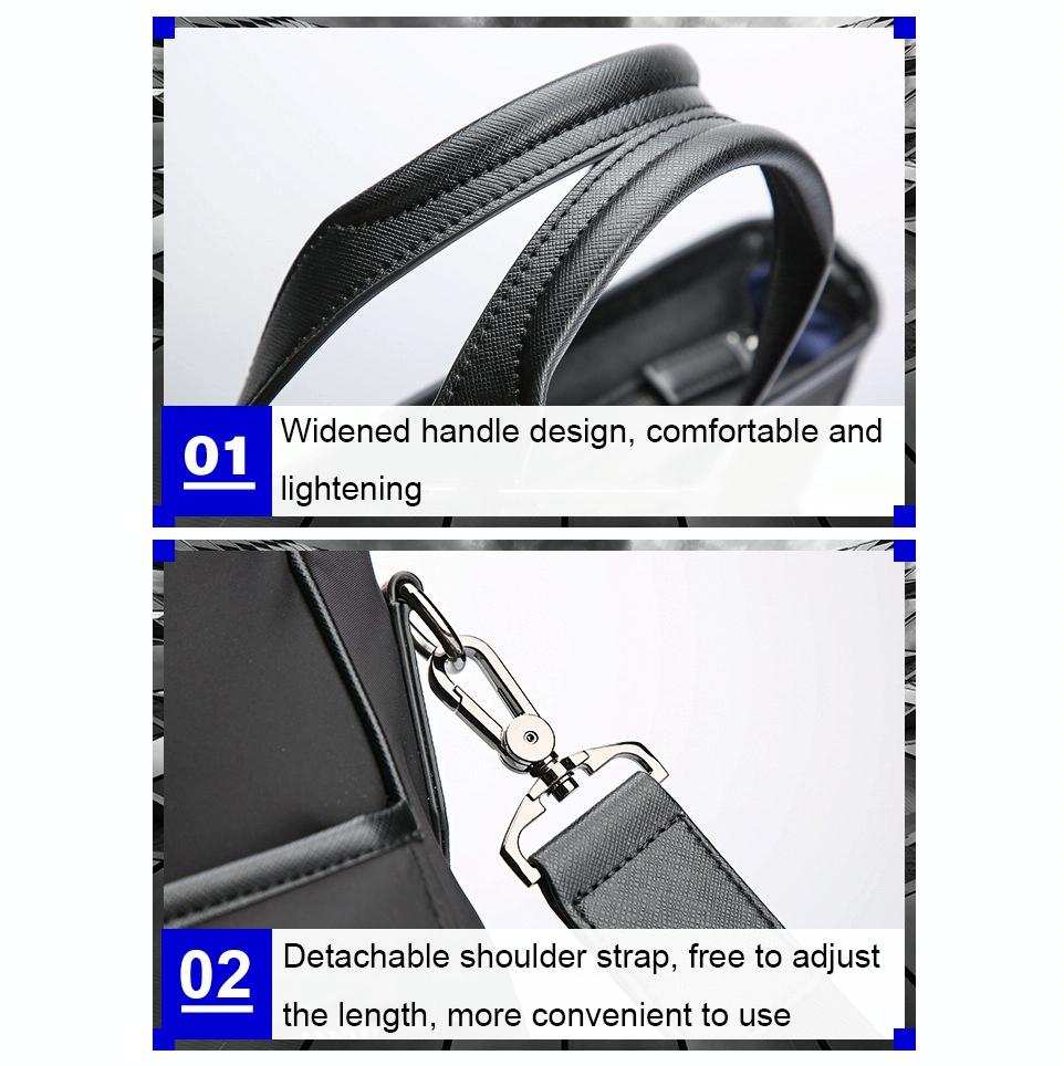 Waterproof Laptop Business Handbag - Large Capacity Black-1964932194573094917