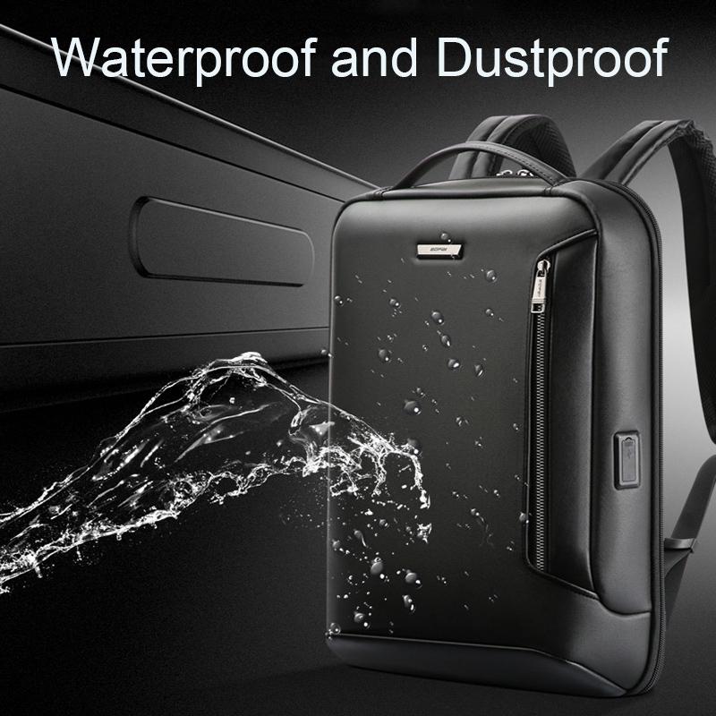 Waterproof Laptop Backpack With Usb Port - Large Capacity Lightweight Black-1915196953474502662