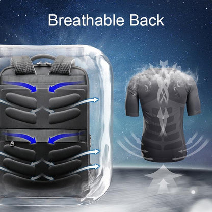 Silver Gray Multifunctional Anti-Theft Laptop Backpack With Usb Charging Hole-1915196842015068163