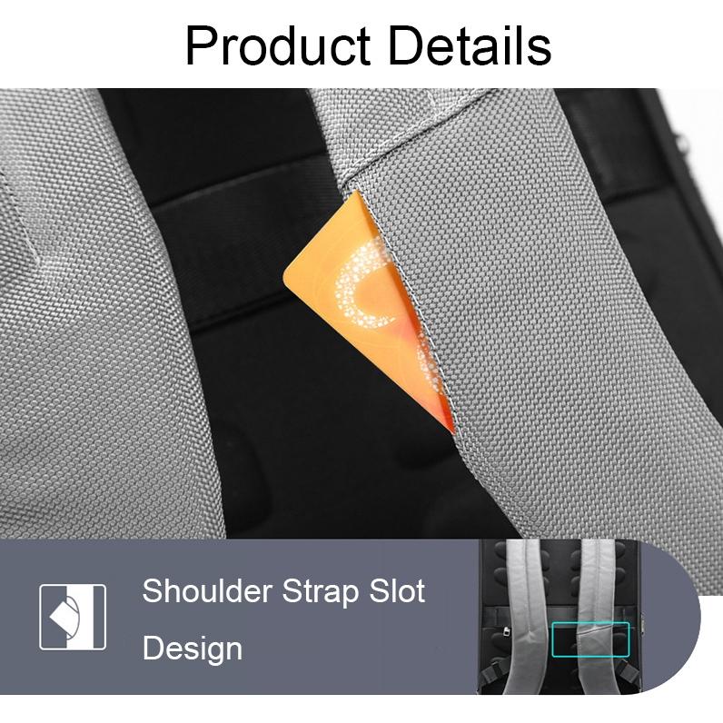 Silver Gray Multifunctional Anti-Theft Laptop Backpack With Usb Charging Hole-1915196842015068166