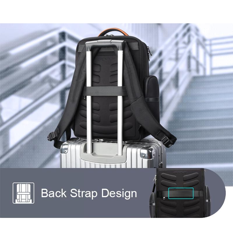 Black Multifunctional Anti-Theft Laptop Backpack With Usb Charging Hole-1915196825221074949