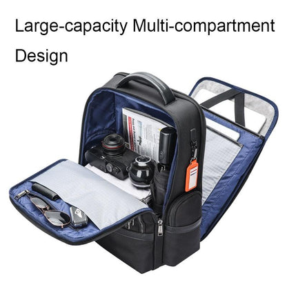 Multifunctional Usb Business Backpack With Anti-Theft Feature - Black-1915196944423194626