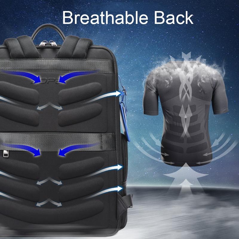 Multifunctional Usb Business Backpack - Anti-Theft Navy Blue-1915196879226933250