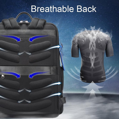 Multifunctional Usb Business Backpack - Anti-Theft Navy Blue-1915196879226933250