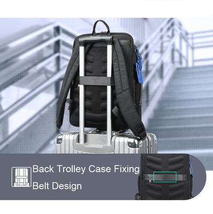 Multifunctional Usb Business Backpack - Anti-Theft Navy Blue-1915196879226933252