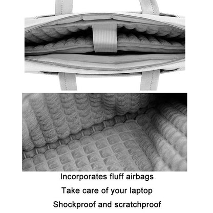 Thickened Airbag Laptop Messenger Bag - 14.1 Inches Black-1915196689413705731