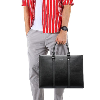 Black Waterproof Laptop Handbag - Multifunctional Business Wearable-1915196868858613765