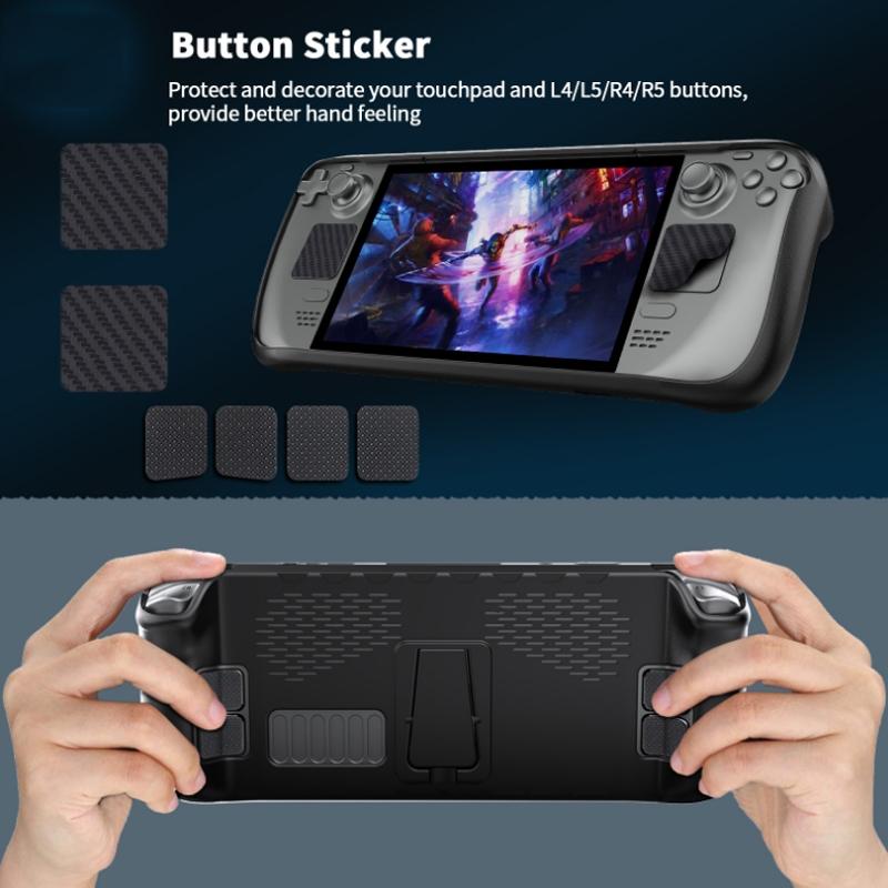 Tpu Case + Touchpad Sticker For Steam Deck Handheld - Compact Protection-1915197507944714245