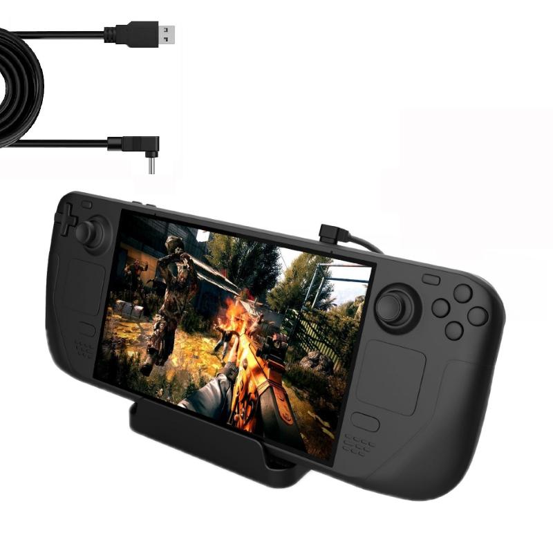 Steam Deck Console Holder + Charging Cable Set 2 Pcs-1915196920578576384