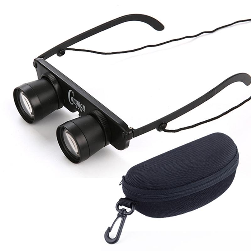 Adjustable Focus Fishing Binoculars - 3X28 With Glass Type And Zippered Case-1915197857783222272