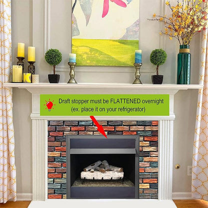 2-Pack Magnetic Fireplace Draft Stopper - 91.44 X 10.16Cm - Block Cold Air-1915198356523716612