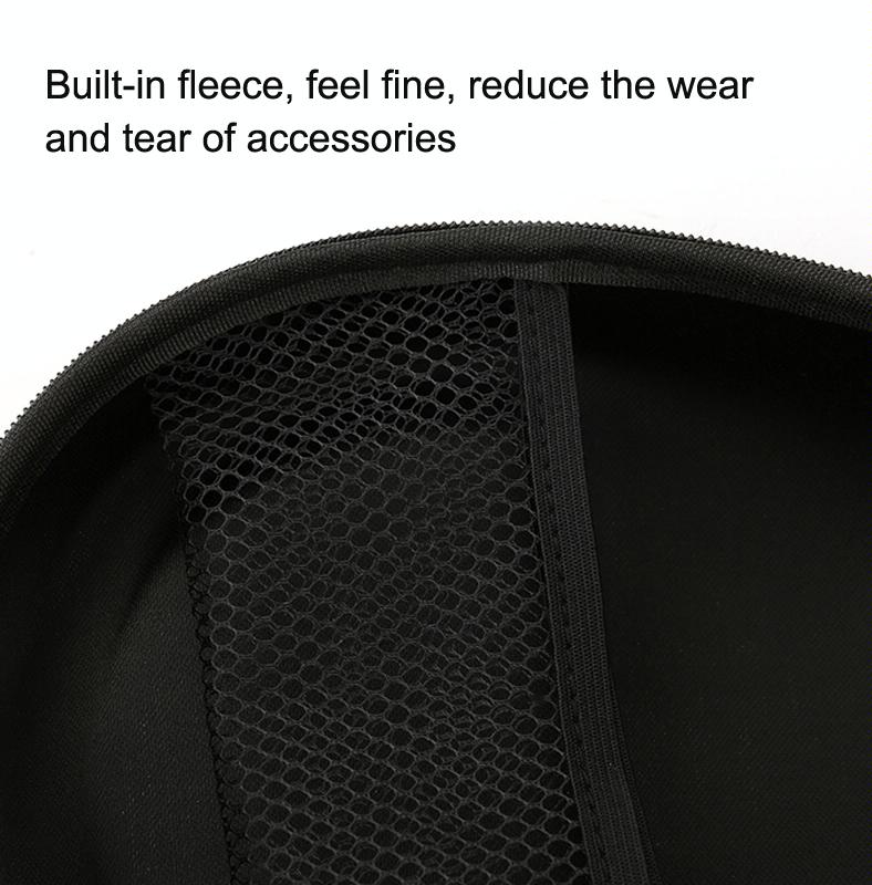 Compact Headphone Storage Bag - Black-1915198099429658627