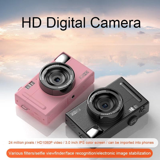 3.0 Hd Children'S Digital Camera With 48Mp & 3 Screen + Card Reader - Black-1915197989756997633