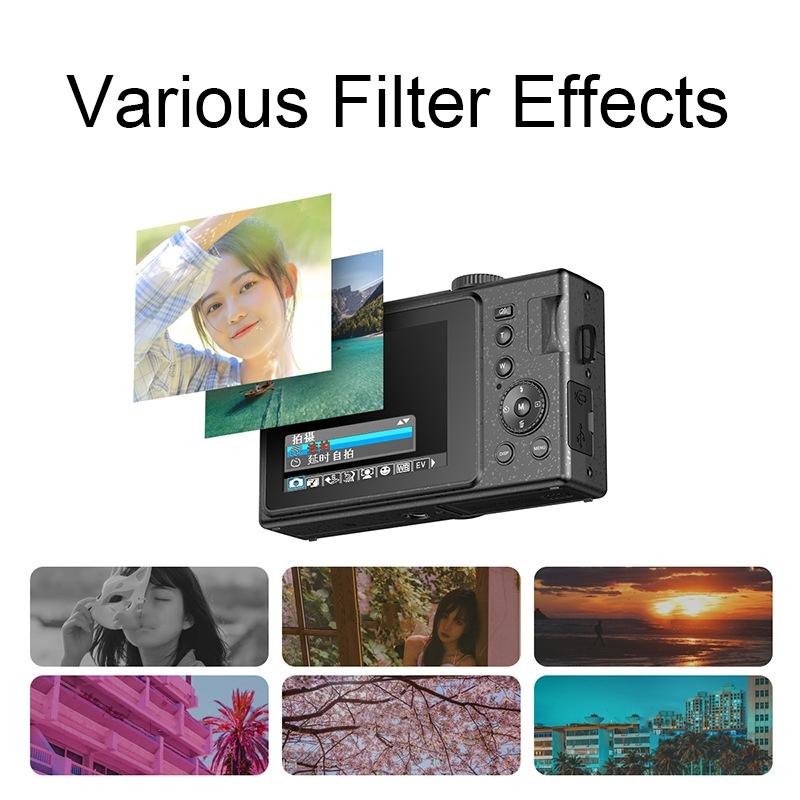 3.0 Hd Children'S Digital Camera With 48Mp & 3 Screen + Card Reader - Black-1915197989756997637