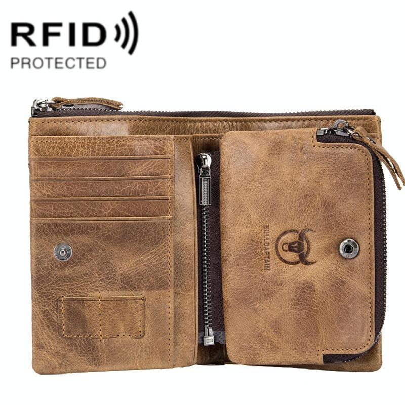 Detachable Rfid Leather Wallet - Anti-Theft-1915196930548436998
