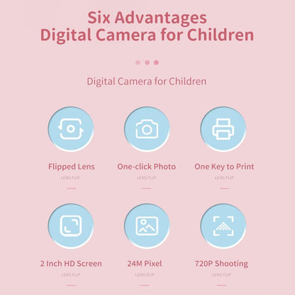 Rotating Lens Kids Digital Camera - Pink Hd Printable-1915198355433197573