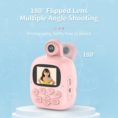 32G Pink Cartoon Kids Camera With Rotating Lens - A18 Hd-1915197692691222531