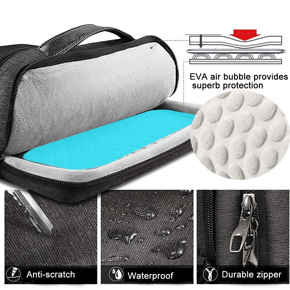 Waterproof Multifunctional Laptop Bag - 13.3-14 Inch - Black-1915196841104904196