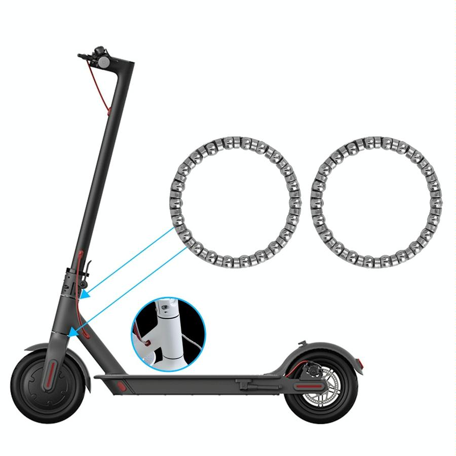 2-Pack Silver Steering Bearings For Xiaomi M365 / Pro Scooter-1964932187727990784