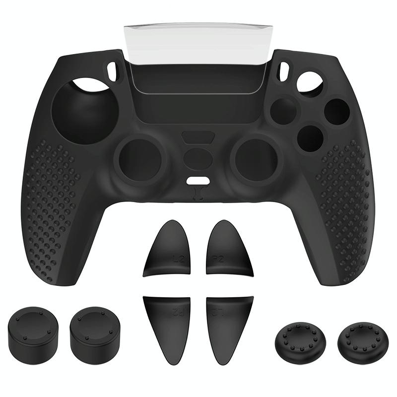 Black Polka Dot Silicone Joystick Cover For Ps5 Controller-1922443422086598662