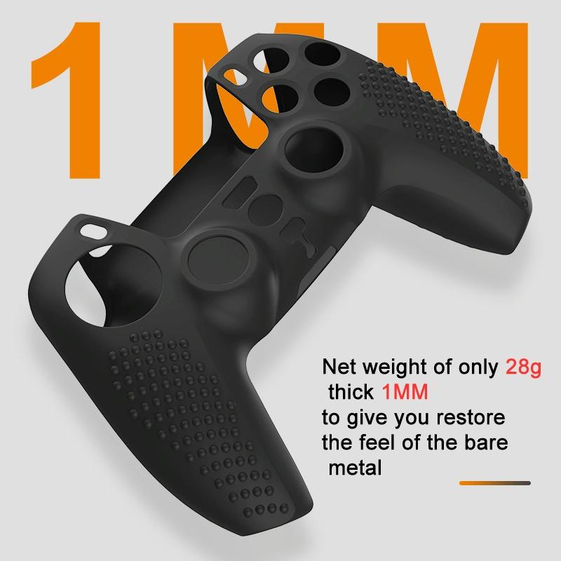 Black Polka Dot Silicone Joystick Cover For Ps5 Controller-1922443422086598661