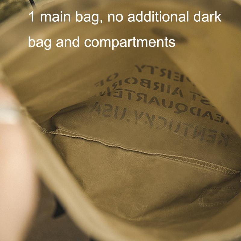 Vintage Canvas Handbag For Documents And Files - Coffee-1964932210142351363