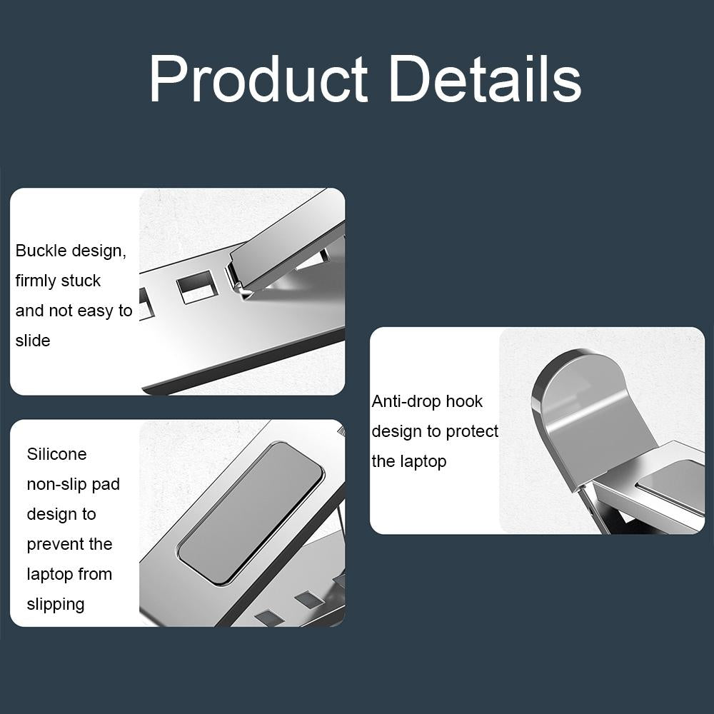 Foldable Aluminum Laptop Stand With Heat Dissipation-1964932315096420356